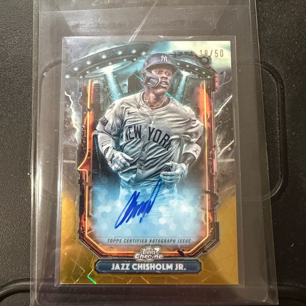 Jazz Chisholm Jr Cosmic Extraterrestrial Auto Gold /50